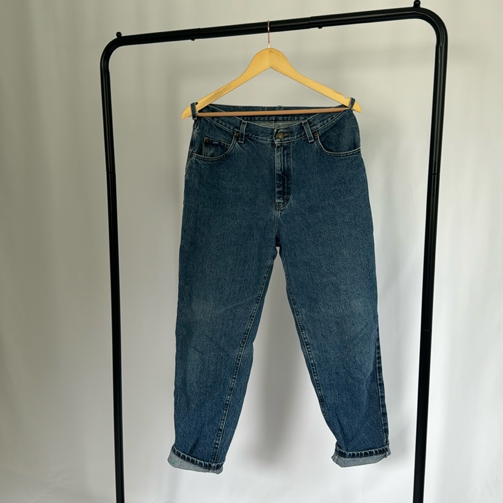 Vintage Lee High Waisted True Blue Tapper Denim | Probably Your Mom’s Jeans